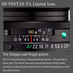 Pentax 20150 HD 43mm F1.9 Limited Silver Prime Lens