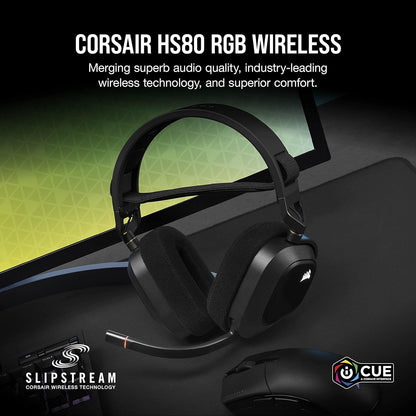 Corsair HS80 RGB Wireless Premium Gaming Headset Renewed