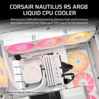 Corsair CW-9060094-WW Nautilus 240 RS ARGB Liquid CPU Cooler White