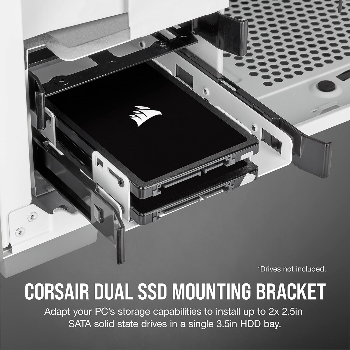 Corsair CSSD-BRKT2W Dual SSD Mounting Bracket White