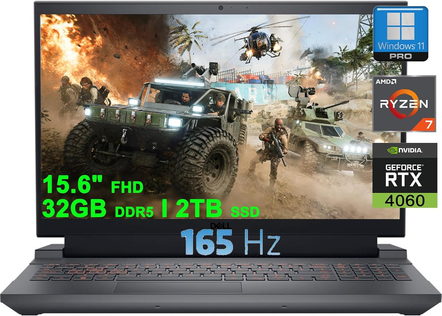 Dell Ryzen 7 7840HS G15 RTX 4060 Gaming Laptop