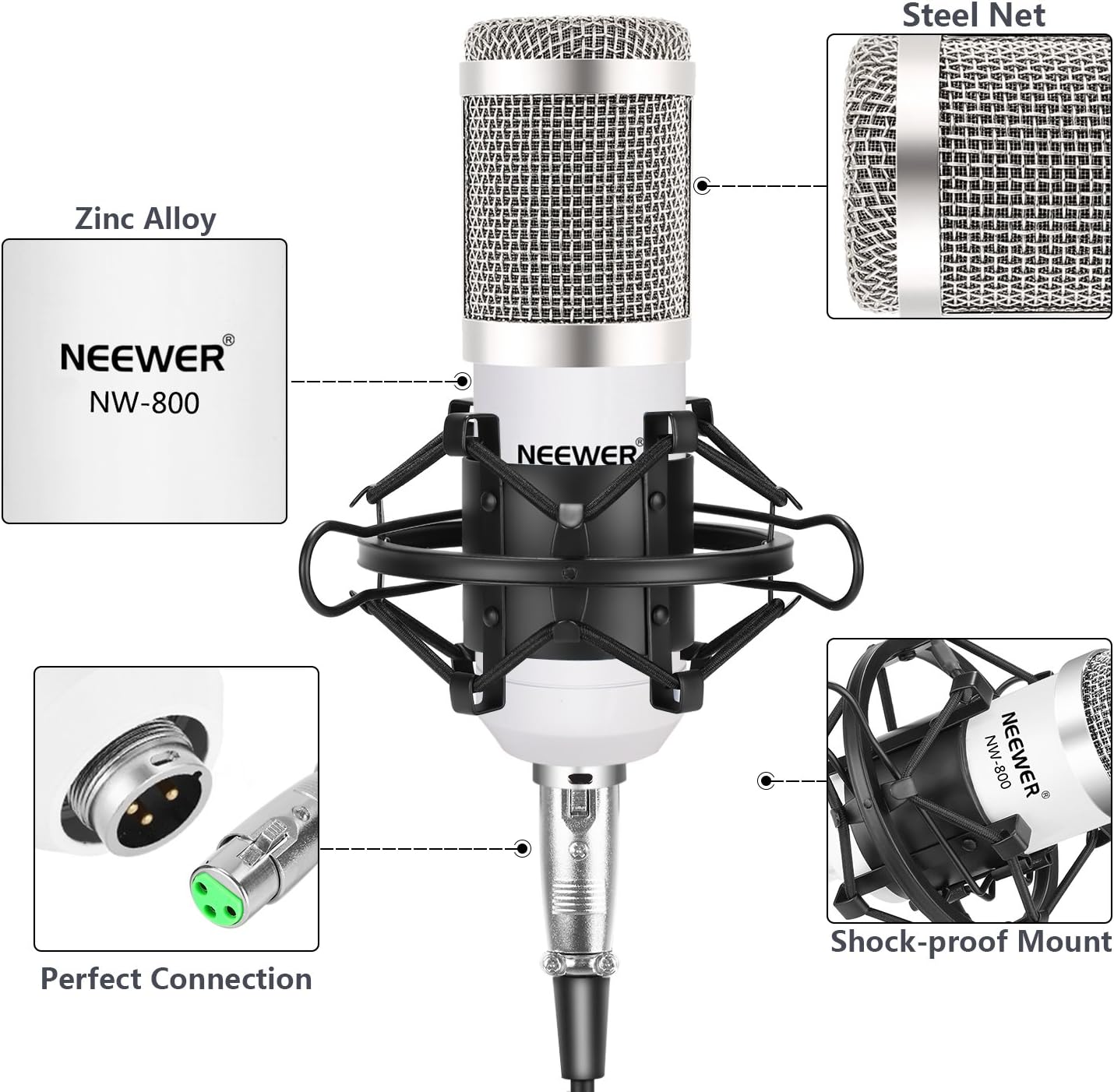 Neewer 40093342 NW-800 Condenser Microphone Kit