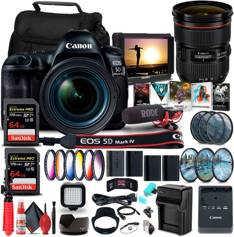 Canon 1483C018 EOS 5D Mark IV DSLR Bundle — main product image