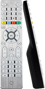 GE 48844 Backlit Universal Remote - 4-Device Silver — main product image