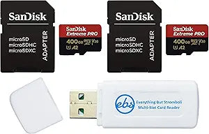 SanDisk 400GB_TF_Extreme Pro_x2_R6 Extreme Pro MicroSD Card GoPro — main product image