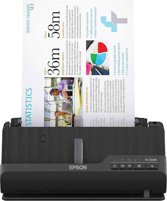 Epson B11B270201 WorkForce ES-C320W Wireless Document Scanner