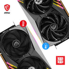 MSI V510-006R RTX 4090 Gaming X Trio - 24GB GDDR6X Graphics Card
