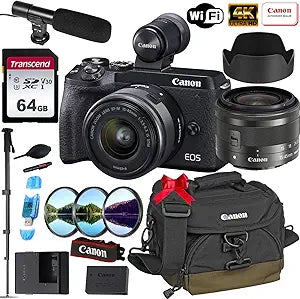 Canon 3611C011 EOS M6 Mark II Mirrorless Camera Bundle — main product image