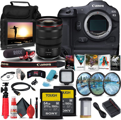 Canon 4895C002 EOS R3 Mirrorless Camera 24-70mm Kit (Renewed)