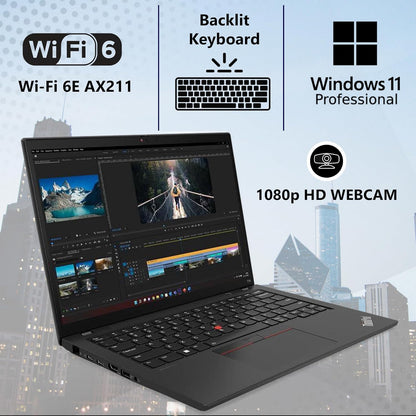 Lenovo ThinkPad T14 Gen 4 Business Laptop 14" FHD+ i5-1335U 16GB 512GB SSD
