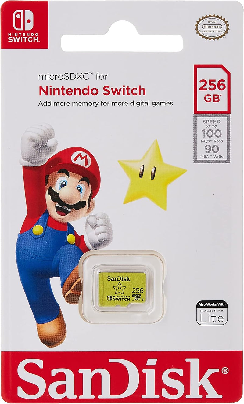 SanDisk SDSQXAO-256G-GN3ZN 256GB Nintendo Switch MicroSDXC Card — main product image