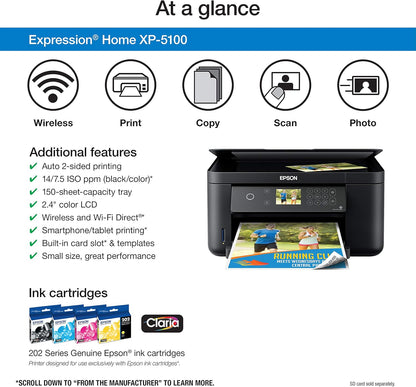 Epson XP-5100 Wireless Color Photo Printer