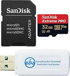 SanDisk 32GB Extreme Pro MicroSD for GoPro Hero 10 + Reader