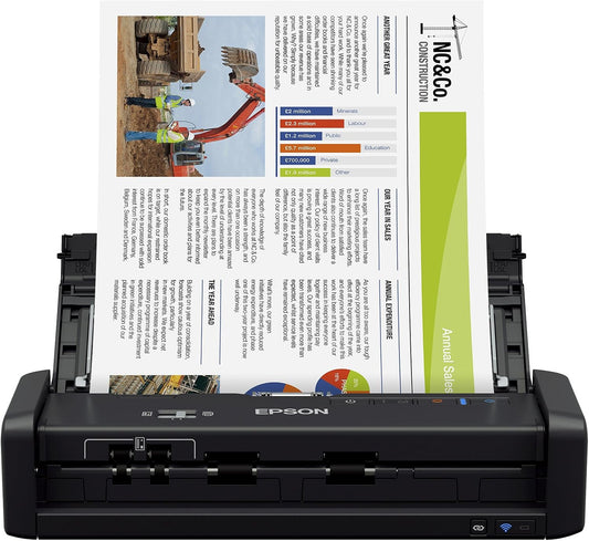 Epson ES-300W Wireless Portable Document Scanner ADF