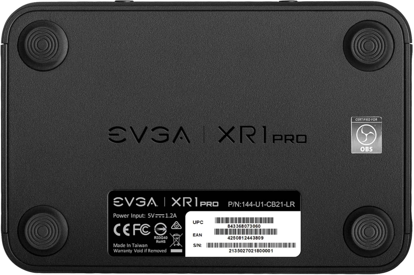 EVGA 144-U1-CB21-LR XR1 Pro 1440p/4K HDR Capture Card