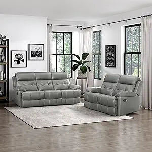 Lexicon Inkwood Reclining Living Room Set Gray