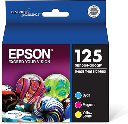 Epson T125520-S DURABrite Ultra Color Ink Cartridge Combo Pack