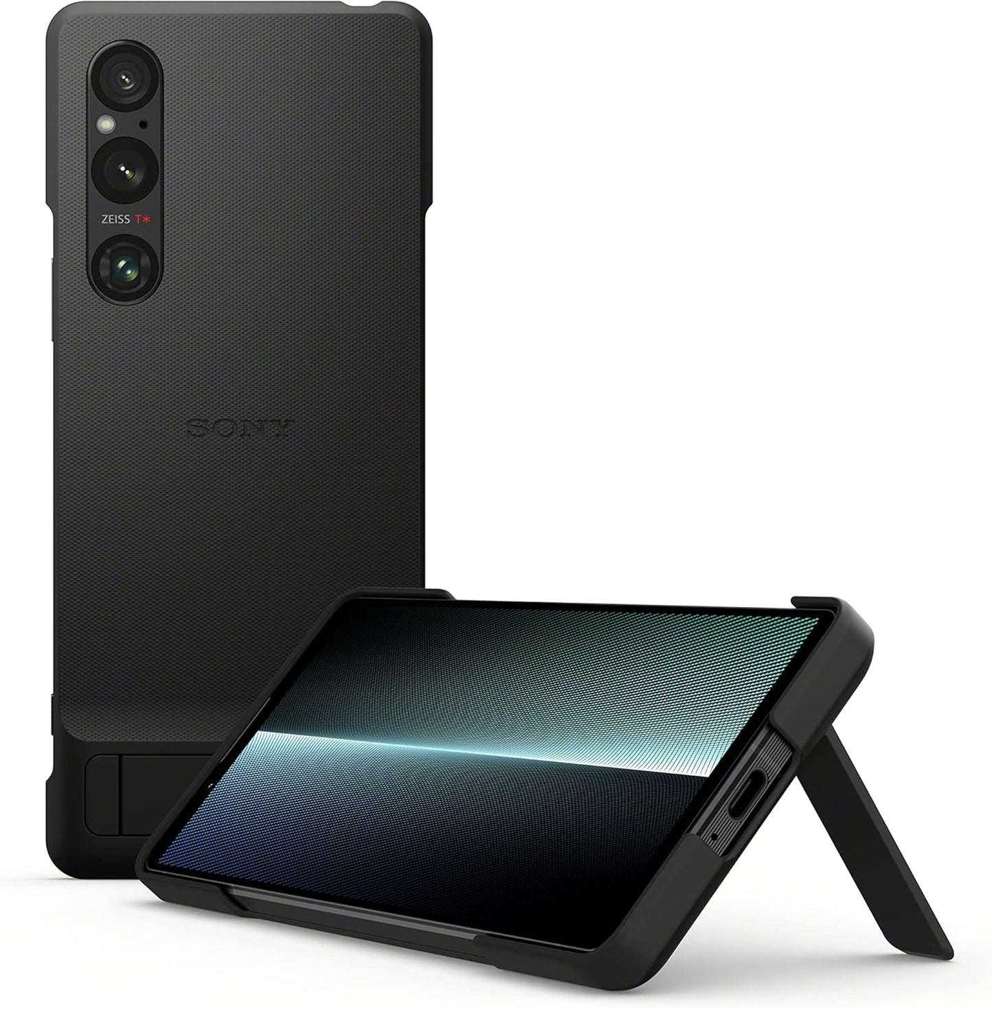 Sony XQZCBDQ/B Official Xperia 1 V Case with Stand - Black