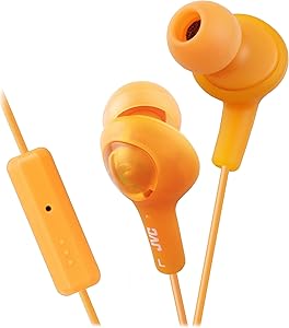 JVC HAFR6D Gumy Plus In-Ear Headphones Orange
