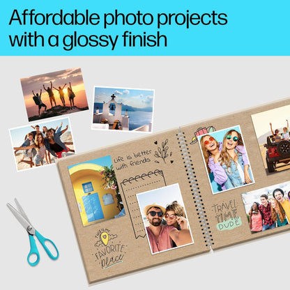 HP CH097A Everyday Glossy Photo Paper, 5x7, 60 Sheets