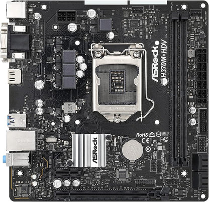 ASRock H370M-HDV LGA1151 Micro ATX Motherboard
