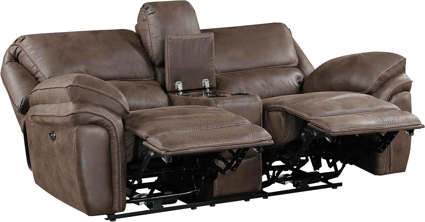 Lexicon Dorritt Power Reclining Living Room Set - Brown