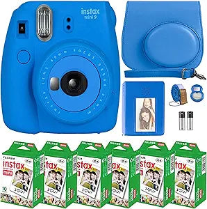 Fujifilm Mini 9 Instant Camera Bundle Cobalt Blue