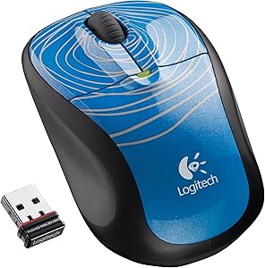 Logitech 910-001899 Wireless Mouse M305 Blue Swirl