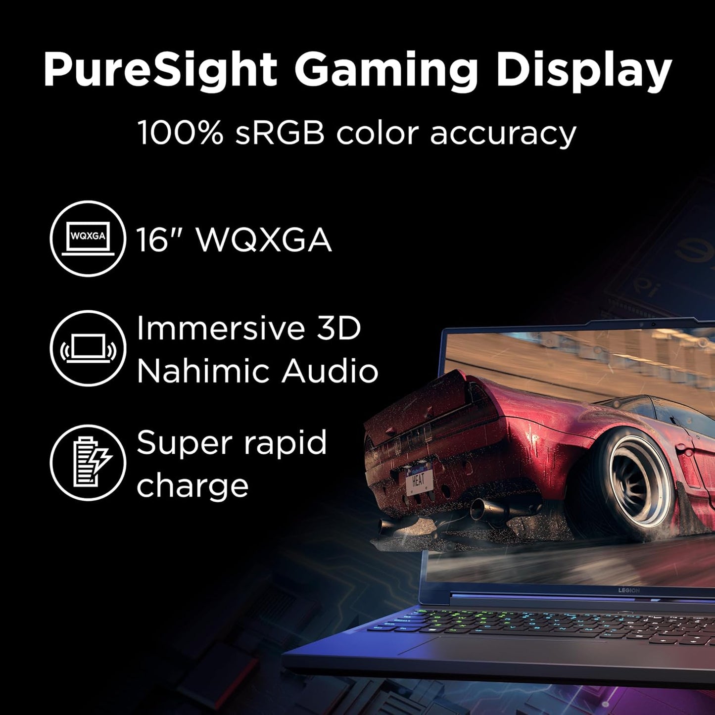 Lenovo 83DG00BDUS Legion 5i 16" Gaming Laptop RTX 4070