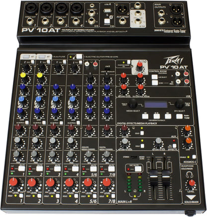 Peavey PV 10 AT 10-Channel Mixer Bluetooth Auto-Tune