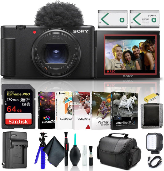 Sony ZV1M2/B 4K Vlogging Camera Creator Bundle
