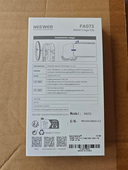 Neewer 10105105 iPhone 16 Pro Cage Quick Release Video Rig
