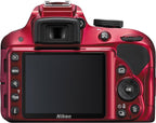Nikon 1533 D3300 Red Digital SLR 18-55mm Lens