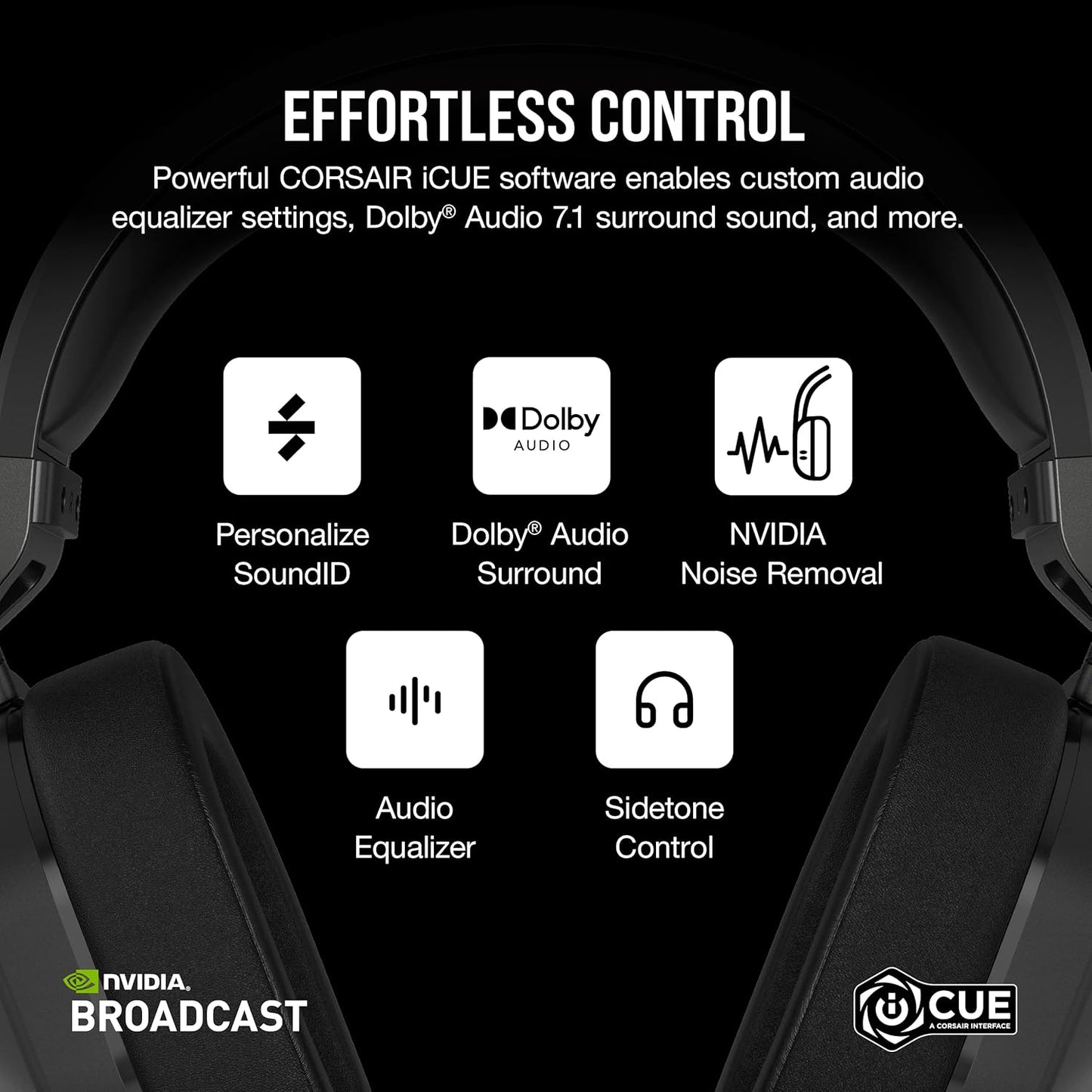 Corsair CA-9011285-NA2 HS65 Wireless Gaming Headset