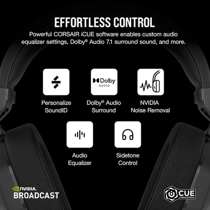 Corsair CA-9011285-NA2 HS65 Wireless Gaming Headset