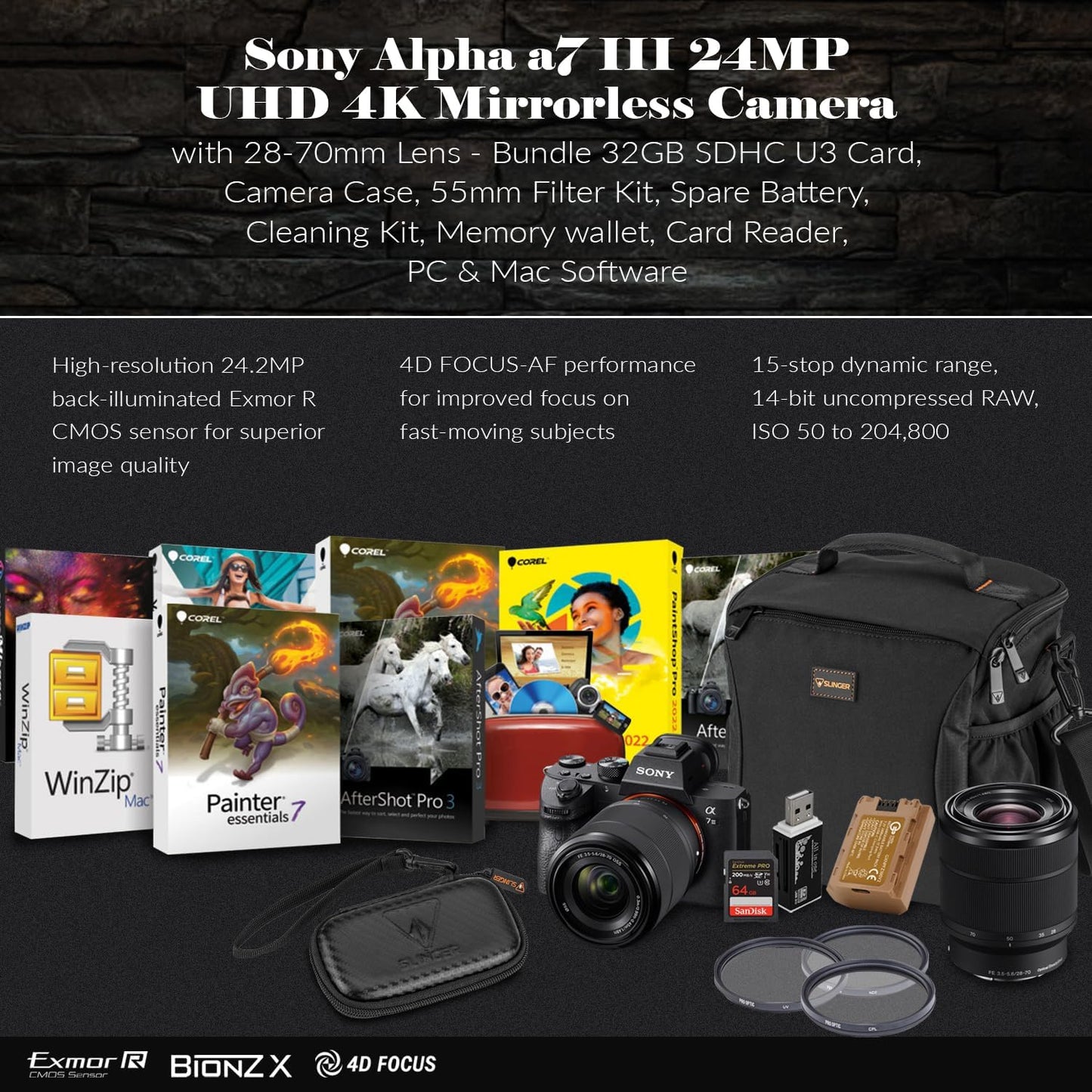 Sony Alpha a7 III Camera with 28-70mm Lens Kit