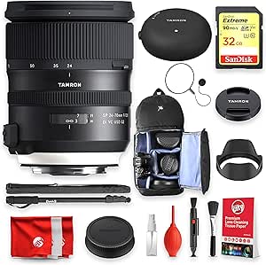 Tamron TMSP2470F28G2K1 24-70mm f/2.8 Canon Lens Bundle