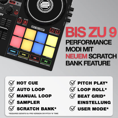 Reloop AMS-READY Serato DJ Controller Compact