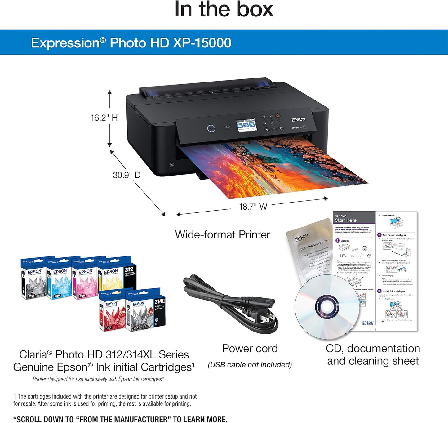 Epson XP-15000 Expression Photo HD Wireless Wide-Format Printer