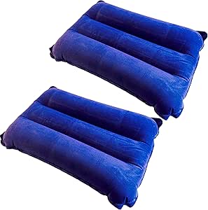 Lupo Inflatable Travel Pillows Deluxe Air Camping Cushions 2-Pack