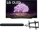 LG OLED77C1 77-Inch 4K OLED Smart TV Bundle