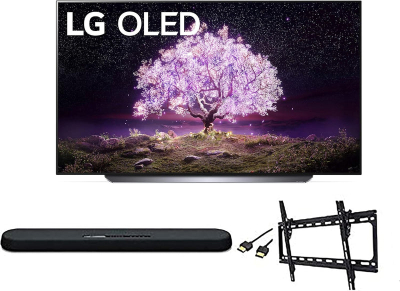 LG OLED77C1 77-Inch 4K OLED Smart TV Bundle — main product image