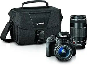 Canon 8575B055 EOS Rebel SL1 DSLR Camera with 18-55mm/75-300mm Lens — main product image