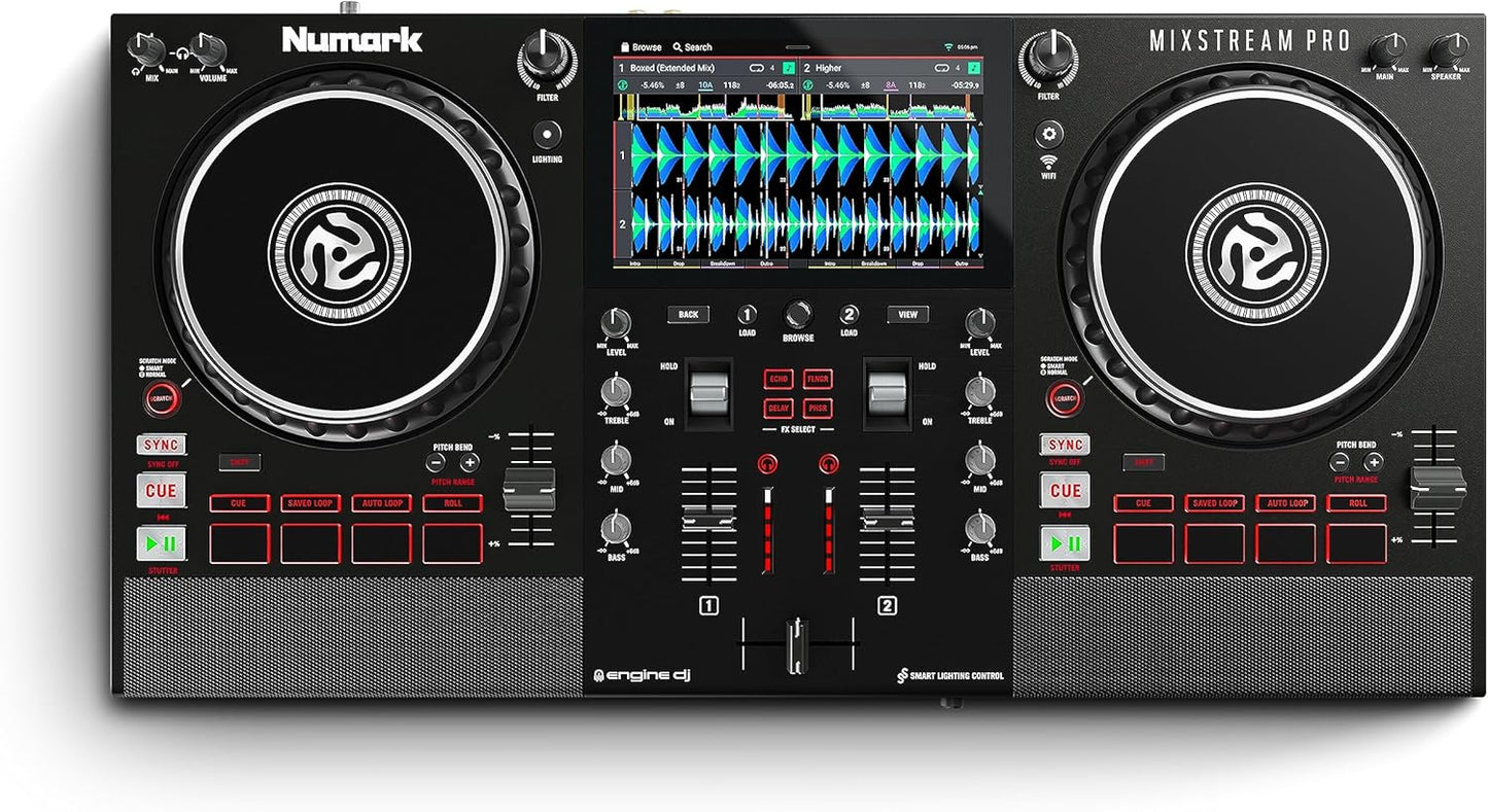Numark Mixstream Pro Standalone DJ Controller with Built-in Speakers