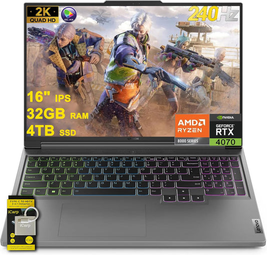Lenovo Legion Slim 5 Ryzen 7 RTX 4070 Gaming Laptop