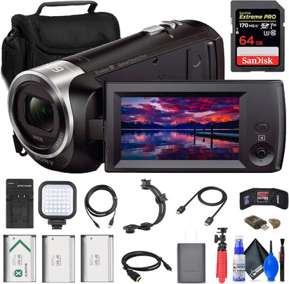 Sony HDR-CX405 HD Handycam Camcorder Bundle Renewed