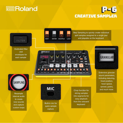 Roland P-6 Creative Sampler AIRA Granular Synth Tool