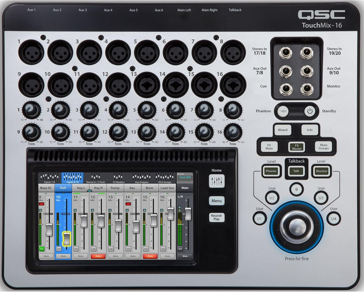 QSC TouchMix-16 Compact Digital Mixer with Bag