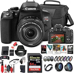 Canon 3924C002 EOS Rebel T8i DSLR 18-55mm Lens Bundle (Renewed)