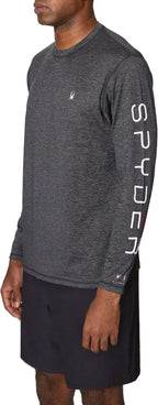 Spyder S923173 Men's Heather Long Sleeve Rashguard